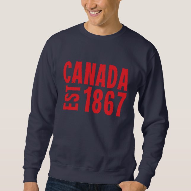 Moletom Canadá Estabeleceu 1867 Aniversário 150 Anos (Frente)