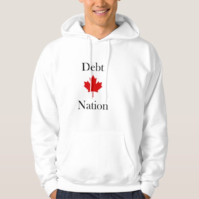 Moletom Canadá Mapeia Leaf Debt Nation Light-Color (Frente)