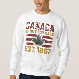 Moletom Canadá não é para venda Est 1867 Vintage Grunge