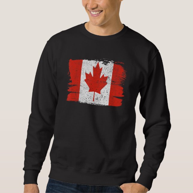Moletom Canadá Sinalizador do Orgulho de Amizade Orgulho d (Frente)