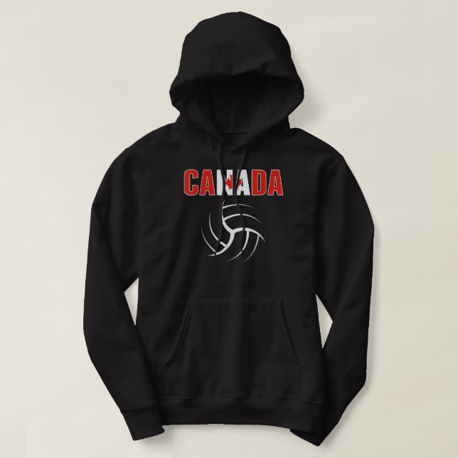 Moletom Canada Voleibol over Jersey Canadian Flag Spor (Frente do Design)
