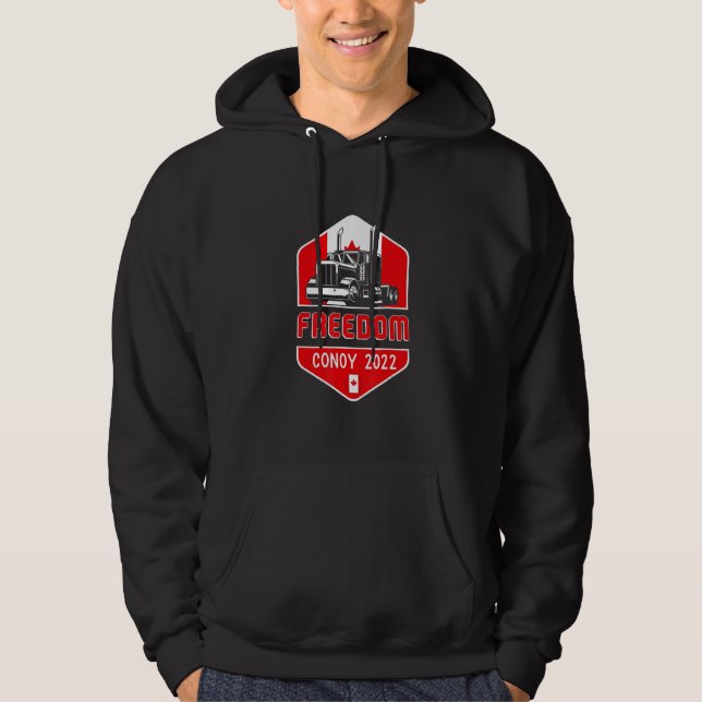 Moletom Canadaflag Shield Freedom Convoy 2022 Para Canaden (Frente)