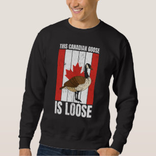 Moletom Canadense Este Ganso Canadense Está Solto Canadá