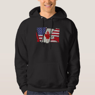 Moletom Canadense Roots Half American Flag Canadá