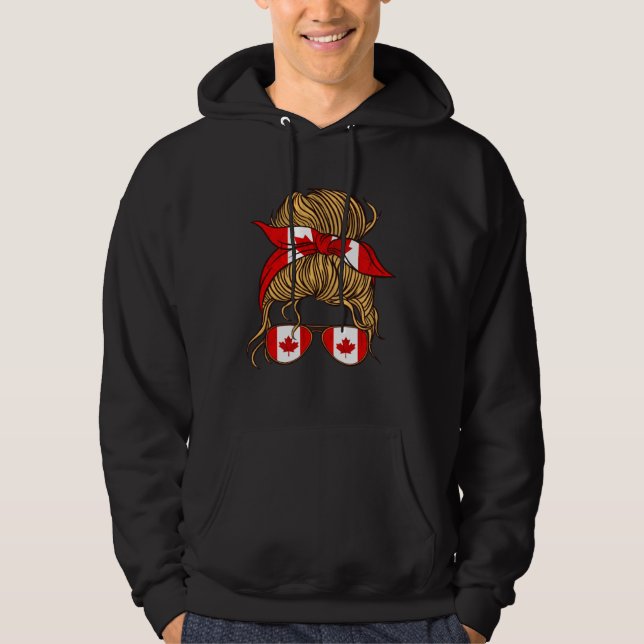 Moletom Canadian Flag Woman Maple Leaf Canadian Pride Cana (Frente)