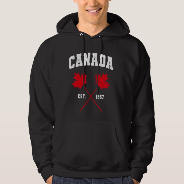 Moletom Canadian Maple Leaf Canada Est. 1867 (Frente)