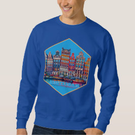Moletom Canal Amsterdã Holanda Europa