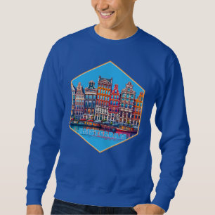 Moletom Canal Amsterdã Holanda Europa