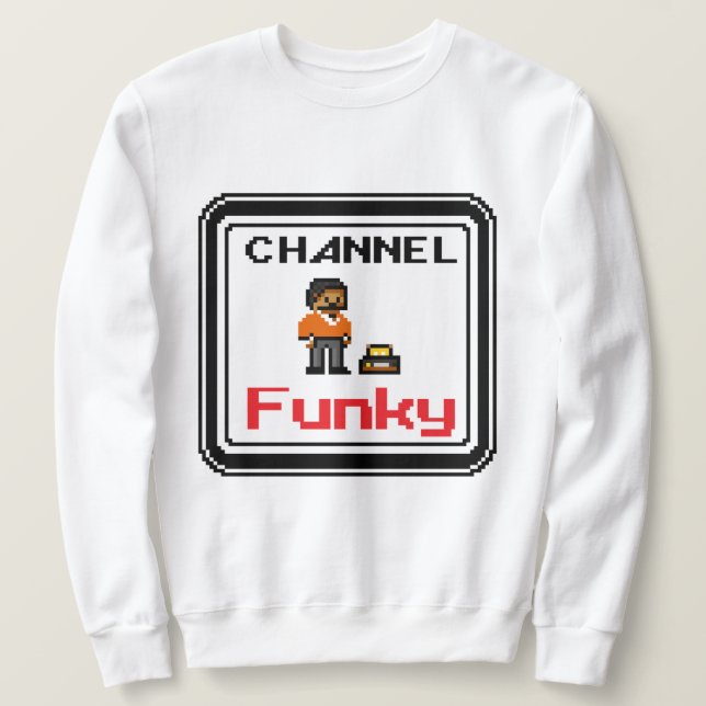 Moletom Canal Pixel Art Funky  (Frente do Design)