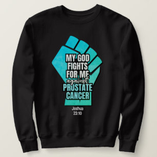 Moletom Cancer da próstata MEUS DEUS LUTA POR MIM, Cristão