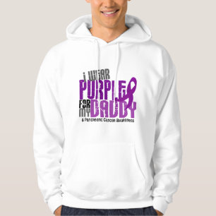 Moletom Câncer de pâncreas eu visto o roxo para meu pai