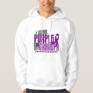 Moletom Câncer de pâncreas eu visto o roxo para meu vov