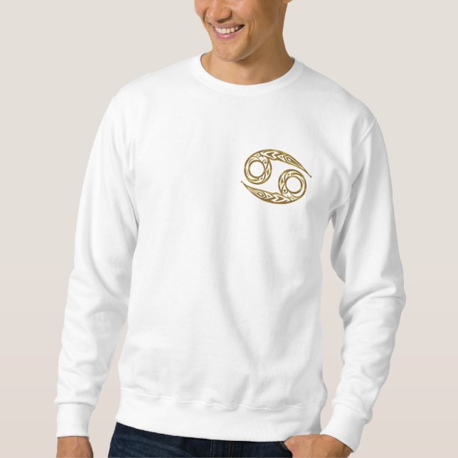 Moletom Cancer Zodiac - Tribal Dourado (Frente)