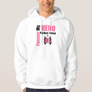 Moletom Cancro da mama para sempre meu herói meu melhor