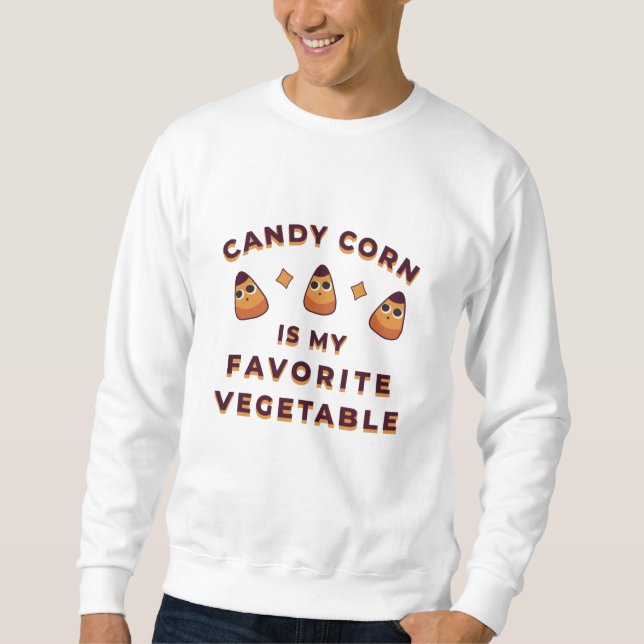 Moletom Candy Corn Dia das Bruxas (Frente)