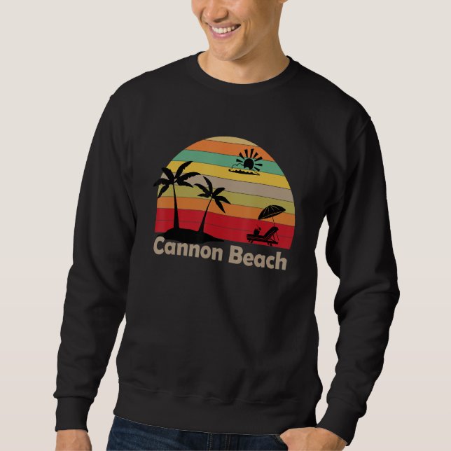 Moletom Cannon Beach Skyline Oregon Haystack Rock Souvenir (Frente)
