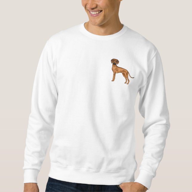 Moletom Cão Cartoon Cão Ridgeback da Rodésia Cão Leão Afri (Frente)