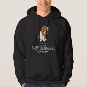 Moletom Cão de Basset Hound - ouça-se que você mim apen
