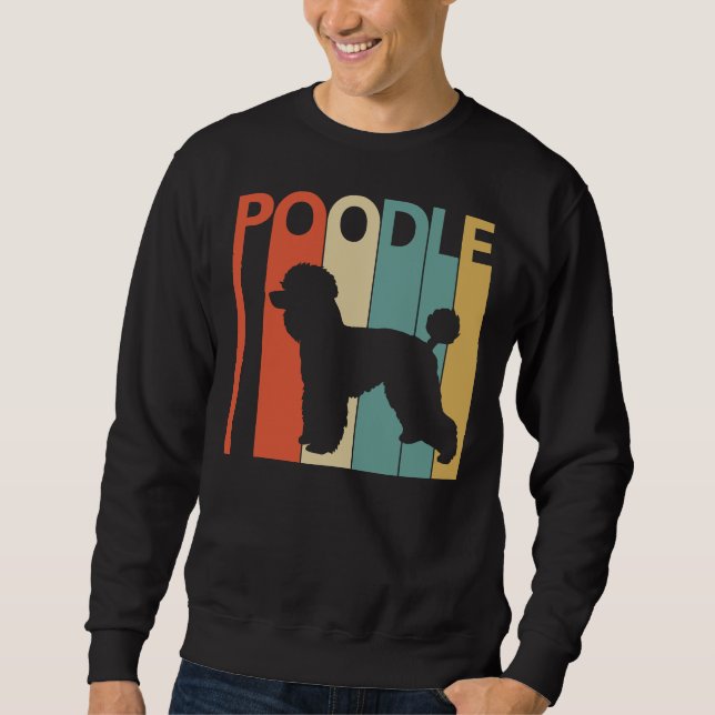 Moletom Cão de Poodle Vintage (Frente)