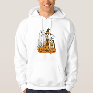 Moletom Cão Grande Pirenéus Fantasma Bruxa Halloween Corre