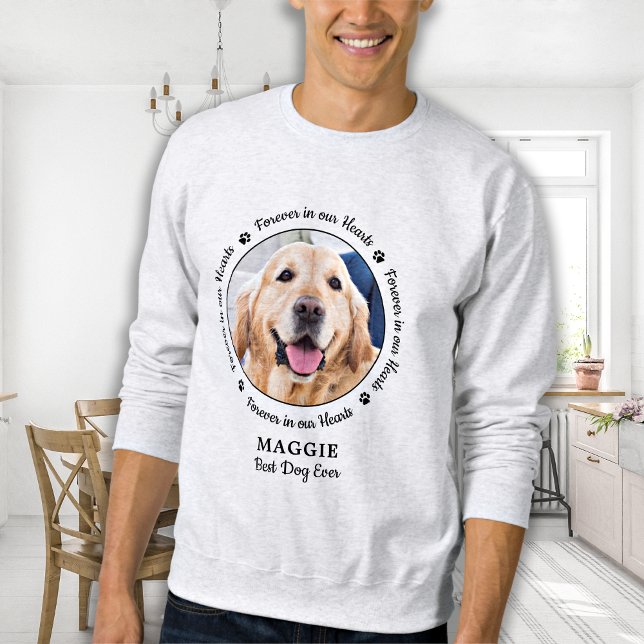 Moletom Cão Memorial Pet Perda de Saída Foto Personalizada (Criador carregado)
