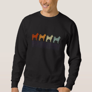 Moletom Cão Norueguês Elkhound Vintage Retro Mãe Pai Mulhe