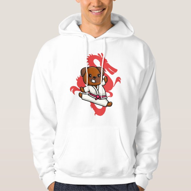 Moletom cão sabe karate (Frente)