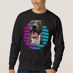 Moletom Cão-Touro-Touro-Pitbull Retro