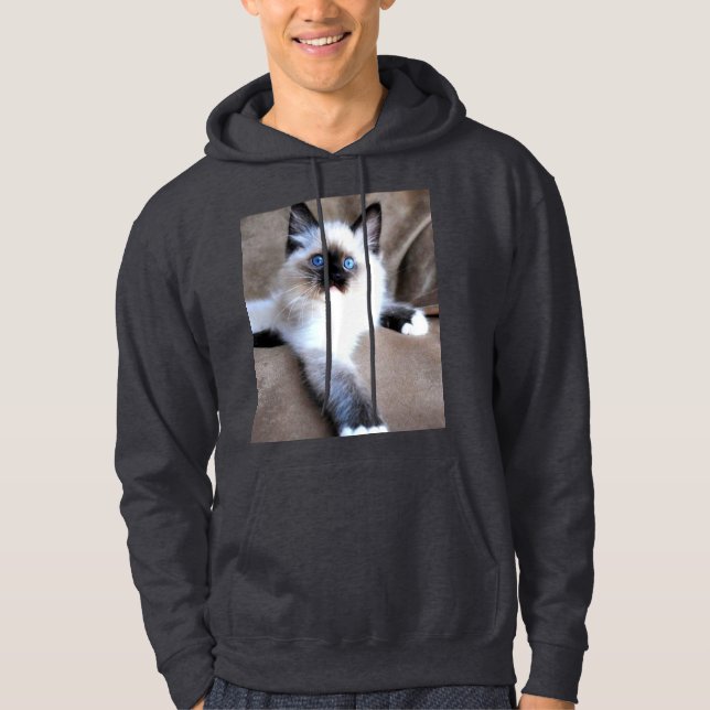 MOLETOM CAPA DE GATO SIAMEZ (Frente)