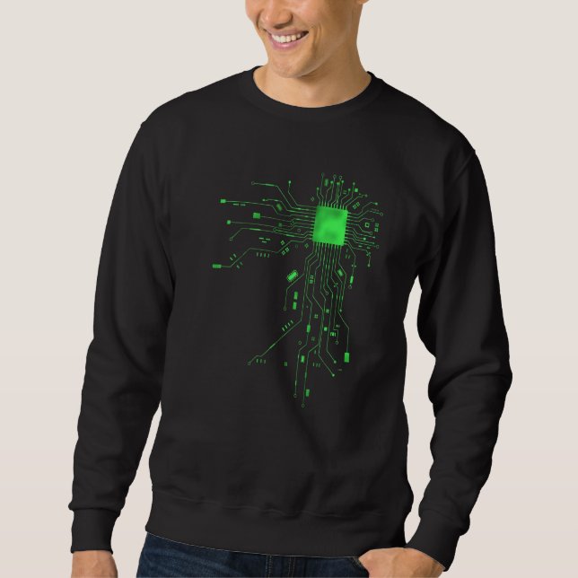 Moletom Capa do CPU AI Geek Gamer (Frente)