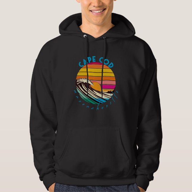 Moletom Cape Cod Retro Estilo Anos 80 Praia de Massachuset (Frente)