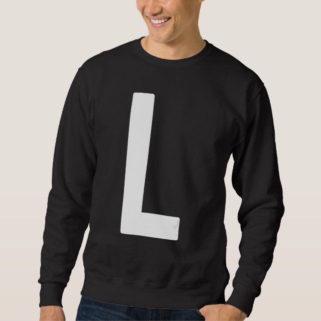 Moletom Capital Letter L Monogram Norwester Font Initial A (Frente)