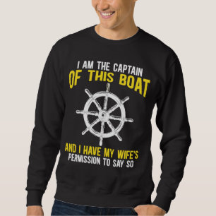 Moletom Capitão de Barco Navegando Humor de Barco