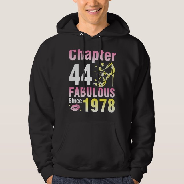 Moletom Capítulo 44 Anos Fabuloso Desde 1978 Feliz Meu (Frente)