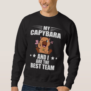 Moletom Capivara E Eu Melhor Equipe Roedor Animal Capivara