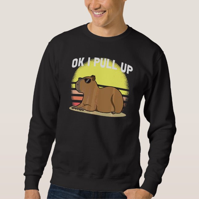 Moletom Capivara Fofa Ok Eu Chego Capivara Meme (Frente)