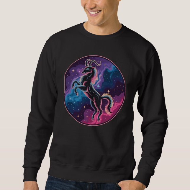 Moletom Capricórnio Celestial Estilizado (Frente)