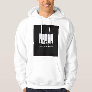 Moletom Capuz branco Camisola masculina impressa