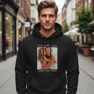 Moletom Capuz com Foto e Texto Personalizáveis, Seu Design