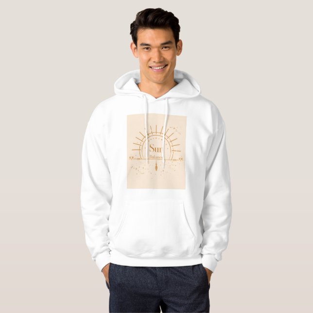 Moletom Capuz de Equilíbrio Solar – Energia Solar Boho (Frente Completa)