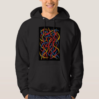 Moletom Capuz de Fusão Abstrata