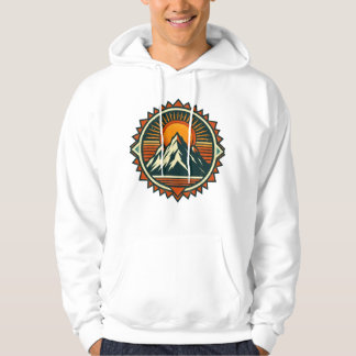 Moletom Capuz de Paisagem Montanhosa ao Pôr do Sol – Inspi