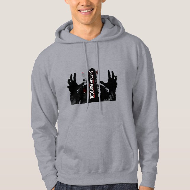 Moletom Capuz de Tecnologia de Hacker Cyberpunk Escuro (Frente)