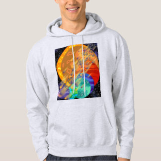 Moletom "Capuz Espaço Cósmico – Design de Planetas e Meteo