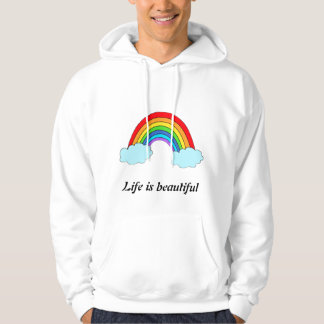 Moletom Capuz Personalizado Arco-Íris | Nome & Citação Per