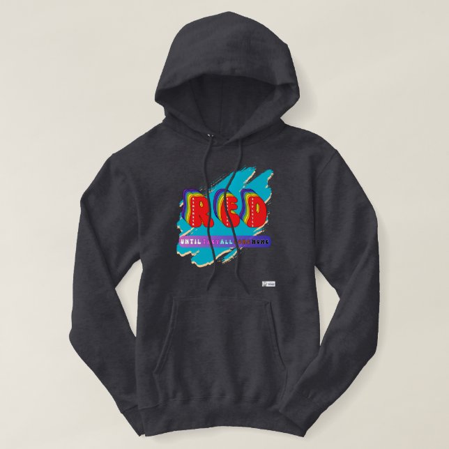 Moletom Capuz Rainbow R.E.D. – Honre Com Orgulho (Frente do Design)