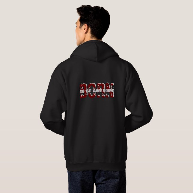 Moletom Capuz Super Incrível: Personalize Sua Mensagem! (Parte Traseira Completa)