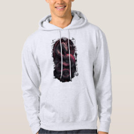 Moletom Capuz Techwear Serpente Biomecânica Vermelho Preto