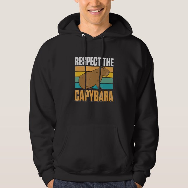 Moletom Capybara Animals Pet  Respect the Capybara (Frente)