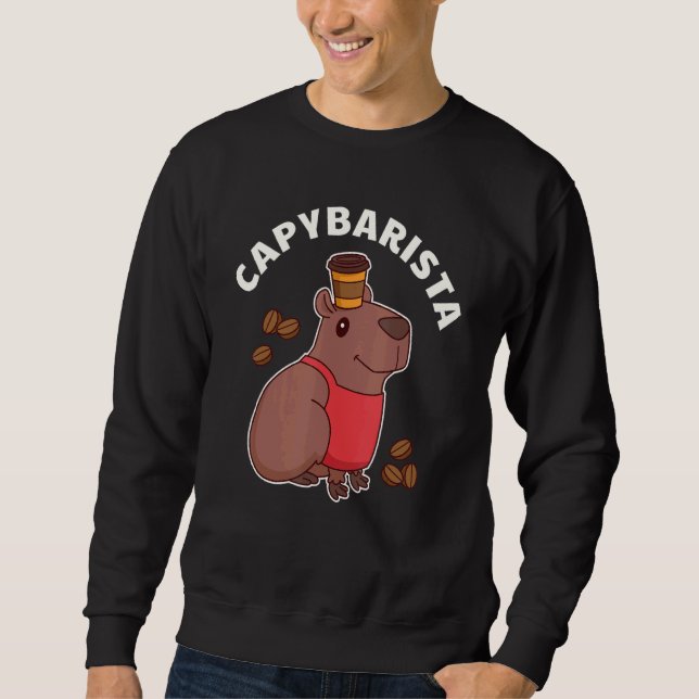Moletom Capybarista Capybara Barista Coffee (Frente)